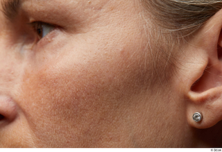 HD Face Skin Judy Tranz cheek ear face skin pores…
